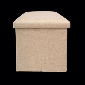Modern Stool Living Room Furniture <b>Storage</b> Box Fabric Stainless Steel Bamboo Highest Quality Sample Available Stools Counter - Product Image 1