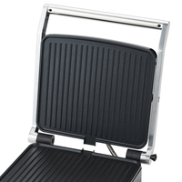 HALEY Machine à panini professionnelle Grille de contact détachable Grille électrique CB CE OEM Grille de table de barbecue électrique en acier inoxydable