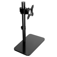 Nouveau support de moniteur réglable en hauteur en alliage d'acier avec étagère de rangement de 38 pouces pour bureau à domicile et configuration informatique