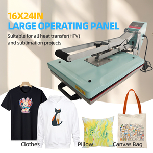 Presse à chaud industrielle 16x20 pouces pour t-shirts, ouverture automatique, magnétique, haute pression, transfert de vêtements par sublimation - Product Image 5
