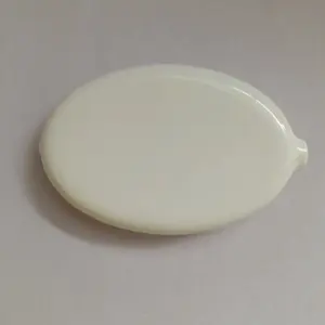 Monedero ovalado para apretar en blanco de goma de Pvc con logotipo personalizado con llavero para bolso y regalo de Promoción Comercial - Product Image 4