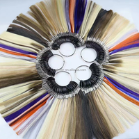 Nuancier de couleurs pour extensions de cheveux, anneau de couleurs pour extensions de cheveux