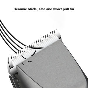 गर्म बिक्री 2 में 1 कुत्ते की क्लिपर्स ग्रोमिंग किट कम शोर रिचार्जेबल कॉर्डलेस सेफ्टी डॉग हेयर क्लिपर्स और पाव ट्राइमर पालतू शेवर्स - Product Image 6