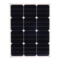 Panneau solaire semi-flexible 40W 18V pour chargeur de batterie de voiture 12V Chargeur solaire flexible Chargeur de téléphone portable Panneau solaire flexible
