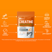 Supplément santé végétalien personnalisé en usine OEM Bonbons à la créatine monohydrate pour hommes et femmes Augmente la force musculaire