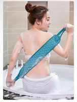 Ensemble de 3 serviettes de bain exfoliantes pour le nettoyage de la peau, ceinture de gommage pour le dos et gant de douche doux, outil de bain exfoliant