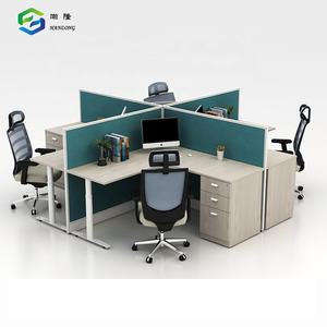 โต๊ะทำงานไม้รูปตัวแอลโซลูชันเฟอร์นิเจอร์เชิงพาณิชย์ - Product Image 1