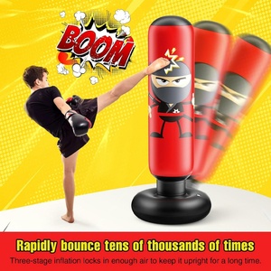 Sac de frappe gonflable pour enfants, idéal pour le karaté, jouet pour garçons et filles, rebond immédiat pour la pratique du boxe et la gestion du stress - Product Image 2