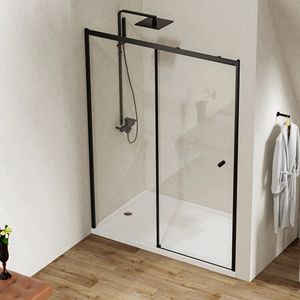 Fabricante Pinghu, cabina de ducha de vidrio deslizante moderna, pantalla de baño de vidrio templado con Marco, accesorios de baño - Product Image 1