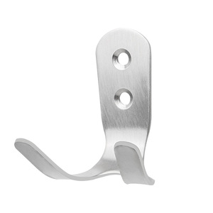 Stainless Steel Double <b>Hook</b> Wall Mounted 30 Kg Load Capacity Kitchen Bathroom <b>Towel</b> <b>Hook</b> - Product Image 2
