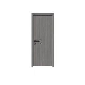 Puerta Sofu Export Trade Gris Claro con Relieve, Diseño Cuadrado Creativo, Aislamiento Acústico Interior, Apertura Plana, Manual, Completa - Product Image 5