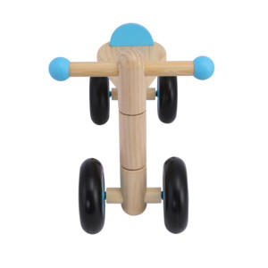 ארבעה גלגלי עץ תינוק הליכון רכב רב פונקציה ילדי עץ תינוק בובת עגלת - Product Image 5