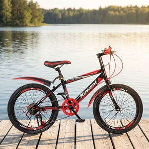 Vélo de montagne pour jeunes 18 20 22 24 26 pouces pour garçons, filles, adultes, sports de plein air, vélo de banlieue, 6 vitesses, double frein, garde-boue, VTT - Product Image 5