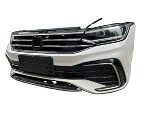 Venta directa de fábrica usada 2021 + para Volkswagen para <span class=keywords><strong>Tiguan</strong></span> <span class=keywords><strong>R</strong></span> <span class=keywords><strong>Line</strong></span> MK2 ABS parachoques delantero de carbono divisor de labios frontal de actualización de vehículo - Product Image 2