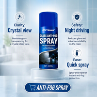Spray anti-buée en verre nano 450 ml, protection longue durée pour pare-brise de voiture, visière de casque, miroir de salle de bain, application facile
