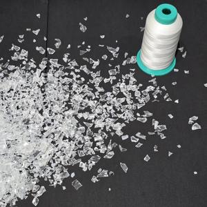 Flocons de rPET transparents 3A / Flocons de PET recyclés en fibre de polyester - Product Image 1