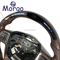 Accessoires intérieurs automobiles Volant en fibre de carbone forgée personnalisé avec LED pour Dodge Chrysler 200 300 300C 2011-2014