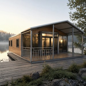 Villa préfabriquée de luxe SUNRISE 40Ft 20Ft, 2, 3, 4 ou 5 chambres, maison conteneur pliable et extensible, portable et mobile - Product Image 1