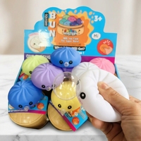 Nouveauté : Boule anti-stress TPR en forme de dumpling, jouet souple et mignon Kawaii pour sac cadeau de voyage unisexe