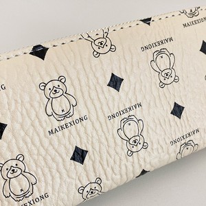 Portafoglio <span class=keywords><strong>da</strong></span> <span class=keywords><strong>Donna</strong></span> di Design Europeo e Americano con Stampa Orso, Chiusura a Cerniera Singola, Multi-scomparto, Portatile, <span class=keywords><strong>da</strong></span> Viaggio, alla Moda - Product Image 6