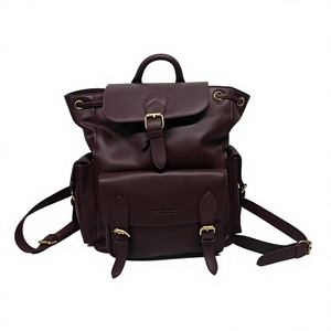 Bolso Bandolera de Cuero Genuino Marrón, Impermeable, Bordado, Ligero, con Cierre de Cremallera, para Viajes y Actividades al Aire Libre - Product Image 4