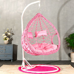 Chaise suspendue d'extérieur en rotin avec support, siège en forme d'œuf, balançoires de jardin et de patio, vente chaude - Product Image 5