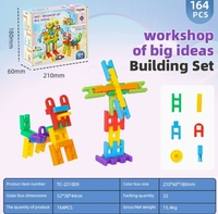 Blocs de construction en gros pour les maternelles - Happy Blocks, jouets éducatifs multifonctionnels en plastique pour bébés