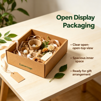 Boîte en papier kraft pour télescope à ouverture supérieure personnalisée, acceptant les commandes d'échantillons, base et couvercle recyclables, pour emballage de produits cadeaux et de vente au détail