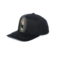 Nouvelle Casquette de Luxe Bigg Boss 2026 en Stock, Broderie Croisée, Strass, Épingles Métalliques, en Daim, Casquette de Baseball Religieuse San Judas Tadeo