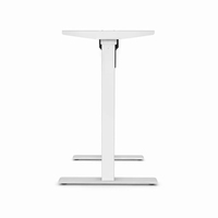 Base de bureau assis-debout ergonomique moderne à montage rapide, à moteur unique, 2 segments, réglable en hauteur, cadre de table peu encombrant 700-1150mm
