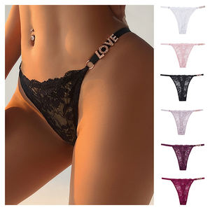 <span class=keywords><strong>Tanga</strong></span> Sexy con Tiras, <span class=keywords><strong>Tanga</strong></span> Micro de Talla Grande, Bragas de Encaje con Pedrería, Ropa Interior Transpirable con Espalda <span class=keywords><strong>en</strong></span> T para Mujer - Product Image 1