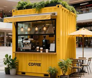 <span class=keywords><strong>Casa</strong></span> Modular Contemporánea Personalizada para Exteriores, Contenedor <span class=keywords><strong>Comercial</strong></span>, Tienda Móvil para Café y Comida, Cabina <span class=keywords><strong>de</strong></span> Acero <span class=keywords><strong>con</strong></span> Cocina - Product Image 5