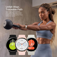 Montre connectée FT68 avec écran AMOLED de 1,32 pouce, GPS, étanche 5ATM, TPU, plus de 100 modes sportifs, calendrier, lampe torche LED, réponse aux appels vidéo