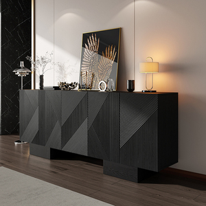 Aparador Moderno de Madera Maciza Estilo Italiano Gabinete de Lujo Vintage para Almacenamiento Zapatero de Salón con <span class=keywords><strong>5</strong></span> Cajones - Product Image 3