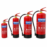 Extincteur DCP de sécurité incendie de qualité supérieure, cylindre en acier rouge, produits de protection incendie résidentielle, extincteurs vides