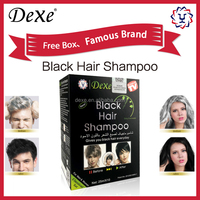 DEXE – Crème colorante capillaire noire permanente à base de plantes, sans ammoniaque ni PPD, de haute qualité, longue durée, shampoing colorant halal, MSDS, 25ml*10