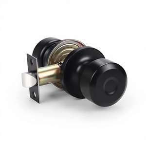 Zinc Exterior <strong>Door</strong> <strong>Knob</strong> Handle Key Modern Keyed <strong>Door</strong> Lock Secure Home Entry Easy Installation Durable Design - Product Image 4