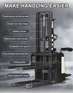 Hangcha 24V/106Ah batteria al litio 2000kg <span class=keywords><strong>Stacker</strong></span> sollevatore completamente automatico piedi elettrico Pallet carrelli elevatori - Product Image 6