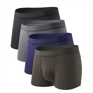 Boxers sans couture en modal pour hommes, imprimé numérique, respirants, confortables, extensibles, sous-vêtements en tissu doux, shorts ajustés, vente en gros - Product Image 3