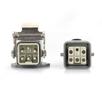Wavetop-auto Square 5Core Moteur de broche refroidi par air Connecteur robuste Prise d'aviation pour broche CNC