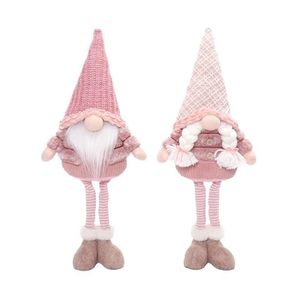 Par de Gnomos Suecos de Peluche Hechos a Mano de 22 Pulgadas de Alto, Decoración Invernal para Fiestas y Regalos - Product Image 2