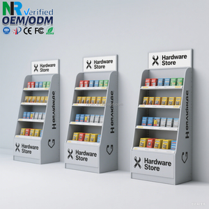 Bán buôn biểu tượng tùy chỉnh sản phẩm hiển thị giá giấy hiển thị Kệ sóng móc PVC hiển thị các tông đứng - Product Image 6