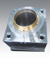 Moule pour seau de stockage de revêtement chimique industriel, empilable, avec joint d'étanchéité et poignée métallique