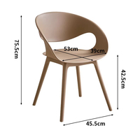 Nouvelle Chaise de Salle à Manger en Cuir Épais et Robuste, Design Moderne de Luxe, Mobilier de Restaurant, Usage Commercial, Écologique, pour Centre Commercial
