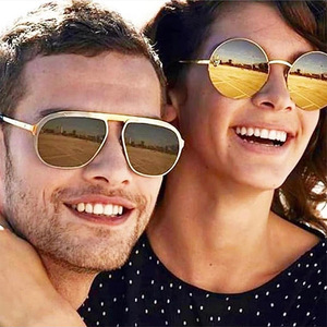 Sunway Eyewear Customization Custom Design Logo <b>Retro</b> Classic Men Mens Metal <b>Sunglasses</b> Sun Glasses - Product Image 1