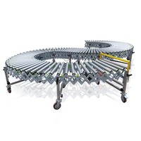 Convoyeur à rouleaux entièrement automatique flexible et extensible de fabrication chinoise pour le chargement et le déchargement de camions porte-conteneurs
