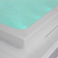 Baignoires à hydromassage en acrylique Gurgle Manufacturer, baignoires à remous multi-personnes équipées d'un système de jets à double bulles