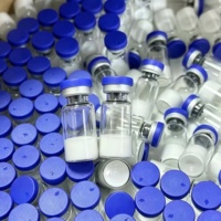 Poudre de peptide GHK-Cu à 99% de pureté, qualité cosmétique, poudre lyophilisée de peptide de cuivre, matière première cosmétique, vente en gros d'usine
