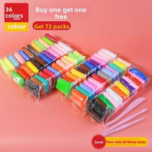 Argilla secca Ultra leggera e morbida fatta a mano 12-36 colori Set didattico fai da te giocattolo modellante melma di plastica sicura per bambini - Product Image 3