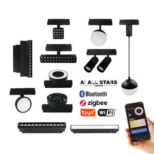 <span class=keywords><strong>Rail</strong></span> de suspension magnétique à LED <span class=keywords><strong>pour</strong></span> projecteurs LED, autonomie de 60/48V, blanc ou noir, <span class=keywords><strong>plafond</strong></span> encastré - Product Image 5